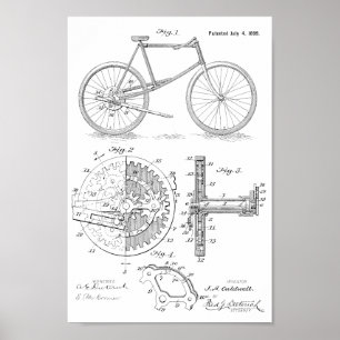 1899 Lever — Speciaal afdrukken voor fietspatronen Poster