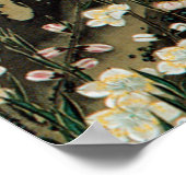 18.桃 小 図, 若 Peach Blossom & Small Birds, Jakuchüu Poster (Hoek)