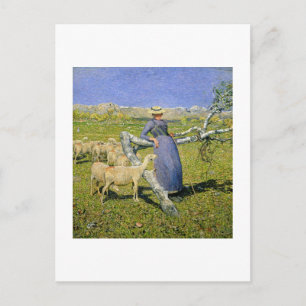 18.92 uur in de Alpen (olie op doek) Briefkaart