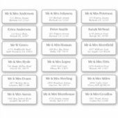 18 Adresetiketten voor individuele Script Name Sticker (Voorkant)