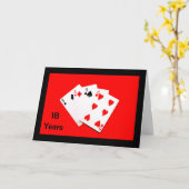 18 Ans C'est Un Gros Coup! Carte d'anniversaire (Fleur jaune)