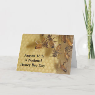 18 août Carte de la Journée nationale des abeilles