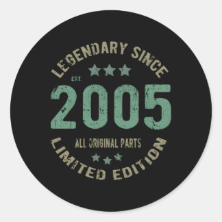 18 bday legende sinds 2005 18th ronde sticker