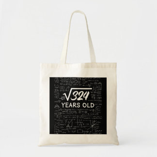 18 Birthday Boy Mannen Son Him Girl Funny Wiskunde Tote Bag