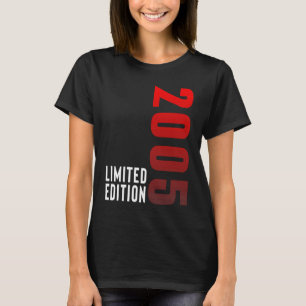 18 Birthday Limited Edition 18 Years 2005 Funny 1 T-shirt