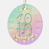 18 Birthday Rainbow Ornament (Links)
