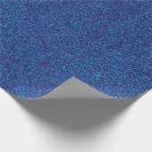 18 Blue Glitter Print Cadeaupapier (Hoek)
