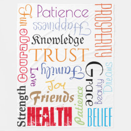 18 Buitengewone levenswensen Deken, fleece