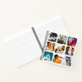 18 Carré Photo Collage White Hard Cover Journal (Intérieur)