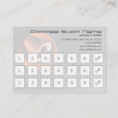 18 + Carte assortie de timbre de fidélité de (Dos)