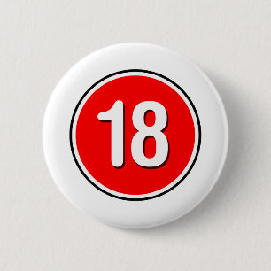 18 - Emo Alternative Grunge Rock Punk Ronde Button 5,7 Cm