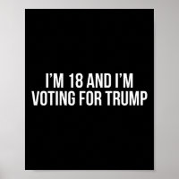 18 en IM stemmen voor Trump 2024 Conservative Repu