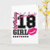 18 fabuleuse carte de voeux pour 18ème anniversair (Fleur jaune)