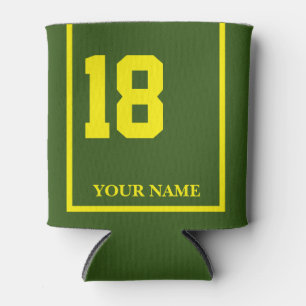 18 Forest Green Yellow Horse Zadeldeken Custom Blikjeskoeler