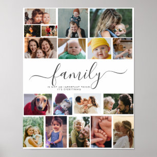 18 Foto Collage Cute Family Love Memory Poster