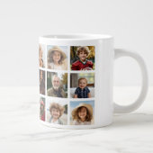 18 Foto Collage Grid - Familie en Vriend Galerij Extra Grote Beker (Rechts)