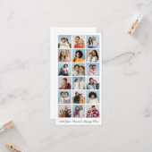 18 Foto Collage Voeg uw eigen groet toe Kaart (Voorkant / Achterkant in situ)