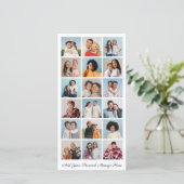 18 Foto Collage Voeg uw eigen groet toe Kaart (Staand voorkant)