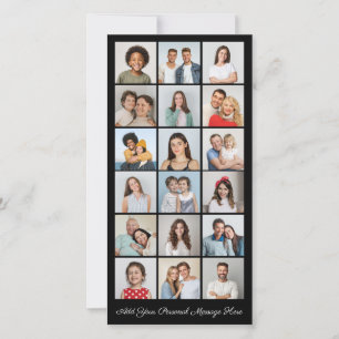 18 Fotocollage Voeg uw eigen Wenskaart toe