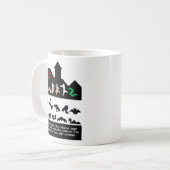 18 Halloween Tangram Afbeeldingen Koffiemok (Voorkant links)