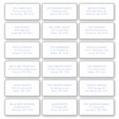 18 Iets Blauw Bruiloft Ontvanger Naam Adres Sticker (Voorkant)