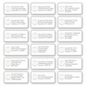 18 Individueel adres Sans Serif Company Logo Sticker (Voorkant)