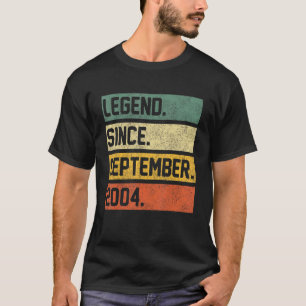18 jaar 18e verjaardag Legende sinds september T-shirt