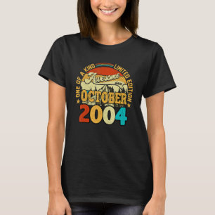 18 jaar Geweldige sinds oktober 2004 18e geboorte T-shirt