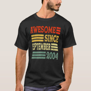 18 jaar Geweldige sinds september 2004 18e 23 T-shirt