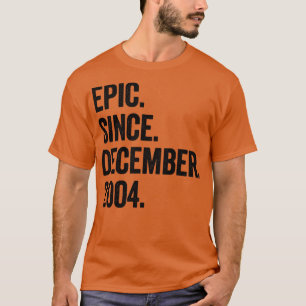 18 jaar oud december 2004 18e verjaardag t-shirt