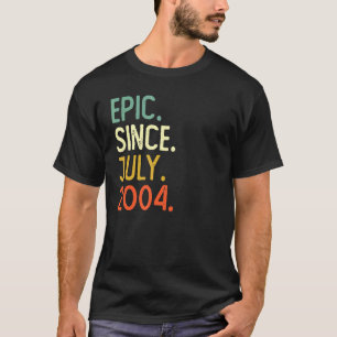 18 jaar oud epic sinds juli 2004 18e verjaardag t-shirt