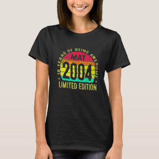 18 Jaar Oud Mei 2004 18e Verjaardag 2 T-shirt