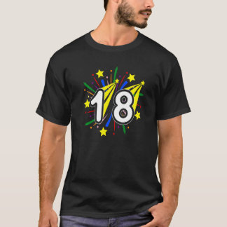 18 Jaar Oud  Nummer Achttien 18e Verjaardag T-shirt