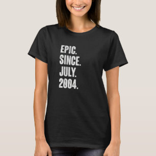 18 jaar oude 18e verjaardag epic sinds juli 2004 t-shirt