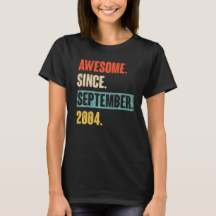 18 jaar oude 18e verjaardag Geweldige sinds septem T-shirt