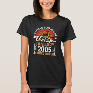 18 jaar oude deerjagers januari 2005 18e t-shirt