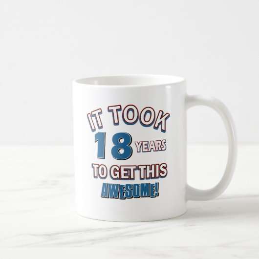18 jaar oude design koffiemok (Rechts)