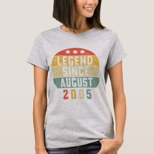18 jaar oude legende sinds augustus 2005 18e t-shirt