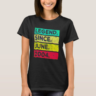 18 Jaar Oude Legende Sinds Juni 2004 18e Verjaarda T-shirt