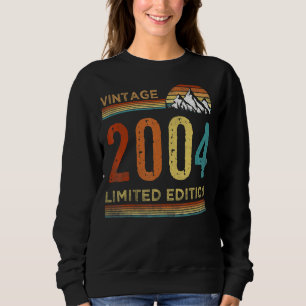 18 jaar oude Vintage 2004 18e verjaardag Trui