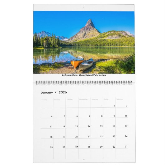 18 maanden schilderachtig kalender (Jan 2026)