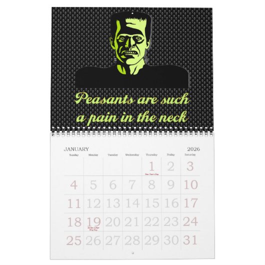 18-maands Halloween-kalender Kalender (Jan 2026)