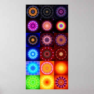 18 Mandalas Poster