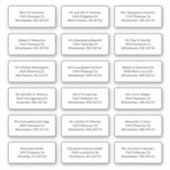 18 Naam ontvanger VerzendAdresetiketten Sticker (Voorkant)