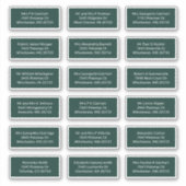 18 Naam van de ontvanger Huwelijk Mailing Adreseti Sticker (Voorkant)