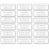 18 Nom individuel Étiquettes de adresse (Devant)