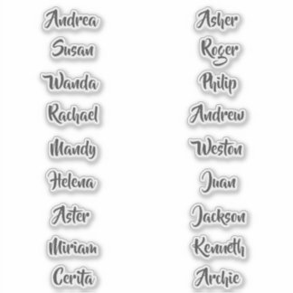 18 Noms Stickers Jeu de mots personnalisées dans l