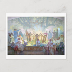#18 Oath of Omladina under the Slavic Linden Tree Briefkaart