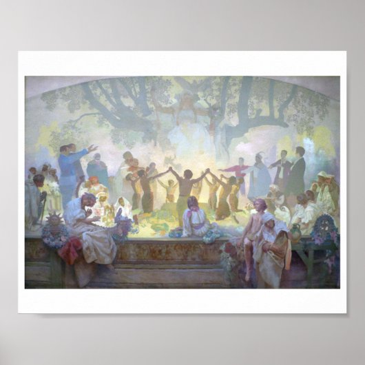 #18 Oath of Omladina under the Slavic Linden Tree Poster (Voorkant)