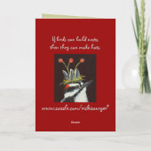 (#18) ont une carte de Noël festive (Dos)